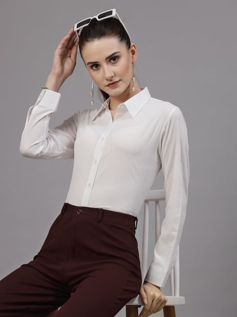 Style Quotient White Regular Fit Shirt-picture-45