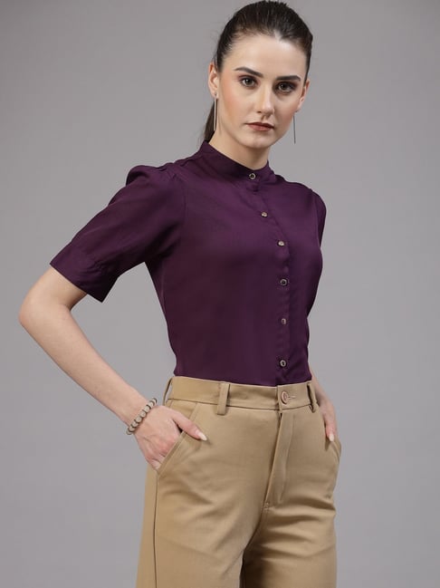 Style Quotient Purple Regular Fit Shirt-picture-19