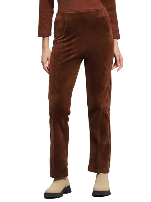 Rock.it Brown Regular Fit Mid Rise Trousers-picture-20