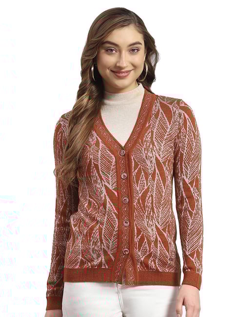 Monte Carlo Brown Printed Sweater-picture-26