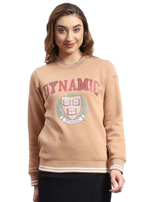 Monte Carlo Beige Graphic Print Sweatshirt-picture-18
