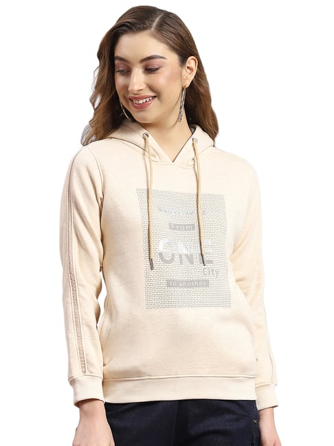 Monte Carlo Beige Graphic Print Hoodie-picture-44