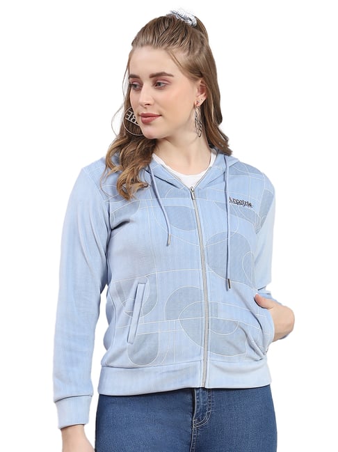 Monte Carlo Blue Graphic Print Hoodie
