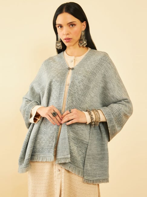 Soch Grey Printed Shawl