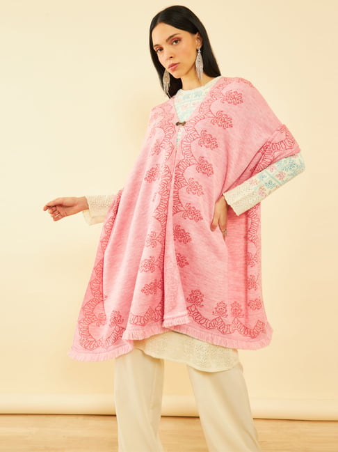 Soch Blush Pink Printed Shawl