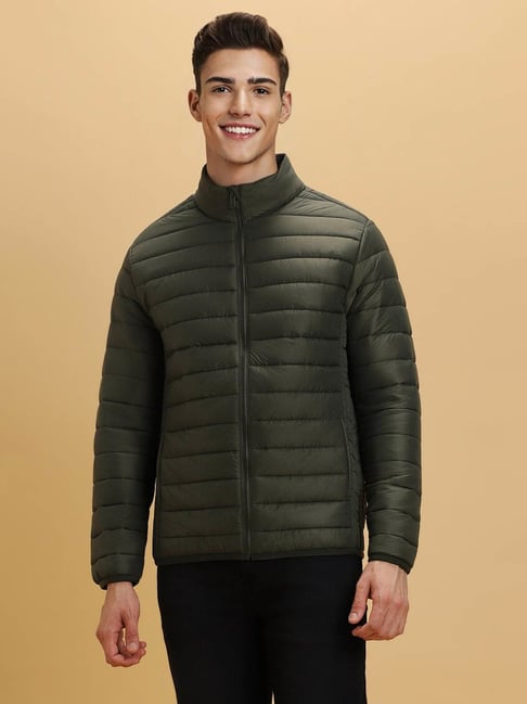 Forever 21 2025 green puffer jacket