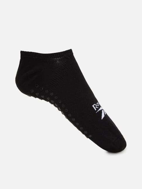 Reebok Black Regular Fit Logo Printed Socks