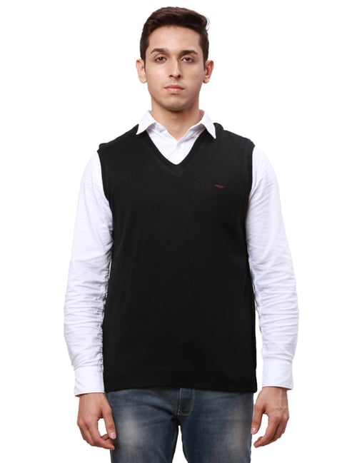 Buy Park Avenue Black Regular Fit Sweater for Mens Online Tata CLiQ