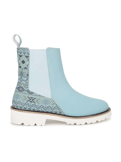 Light blue sale chelsea boots