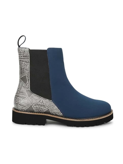 Womens navy sales chelsea boots