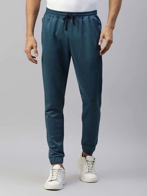 Slowave Teal Regular Fit Joggers-picture-18