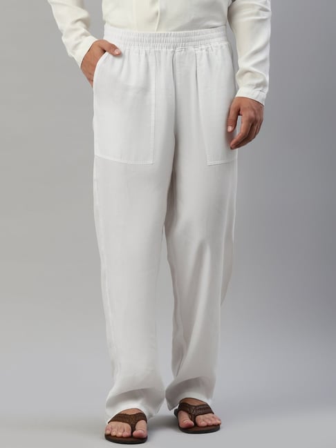 Slowave White Regular Fit Nightwear Pyjamas-picture-35
