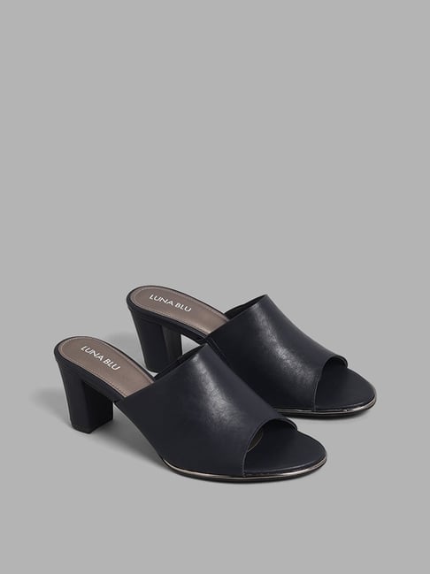 Mule sandals best sale with heel