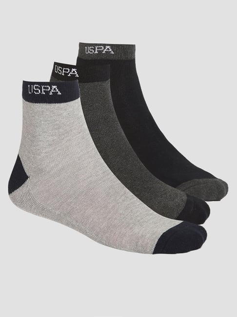 U.S. Polo Assn. Multicolor Ankle Length Socks - Pack of 3-picture-14