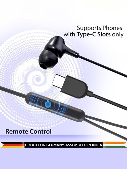 Blaupunkt EM01 in-Ear Type C Wired Earphone with Mic Noise
