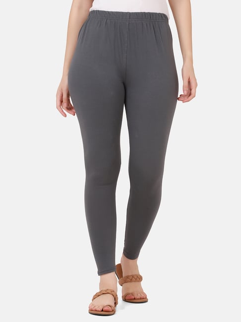 Buy Souchii Women Grey Solid Slim-Fit Churidar-Length Leggings Online at  Best Price | Distacart