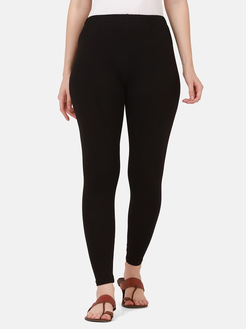 Buy The Blazze Women Black, Grey And Army Green Solid Cotton Blend Pack Of  3 Leggings, Small Online at Best Prices in India - JioMart.
