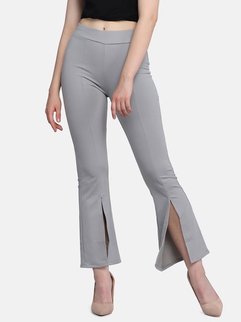 Buy Black Trousers & Pants for Women by FITHUB Online | Ajio.com