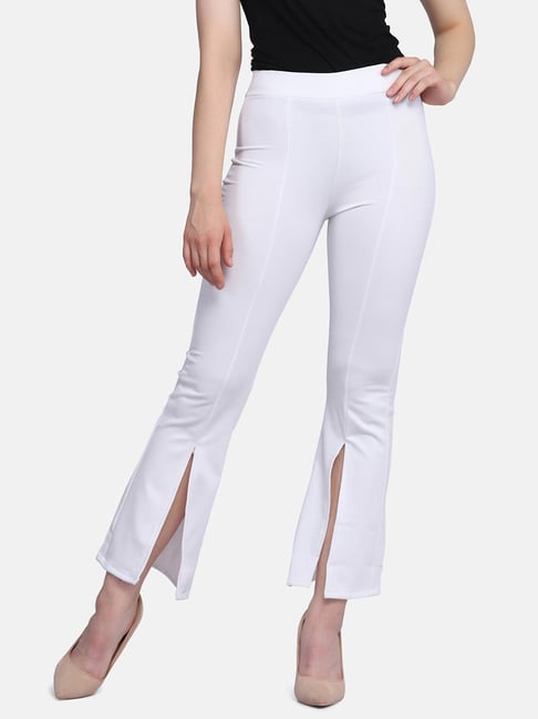 Women with Control Tall Tummy Control Pintuck Front Slit Ankle Pant -  QVC.com