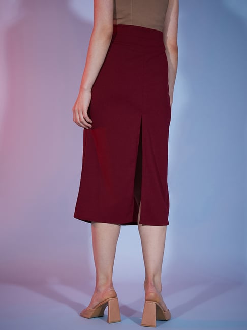 Maroon a clearance line skirt