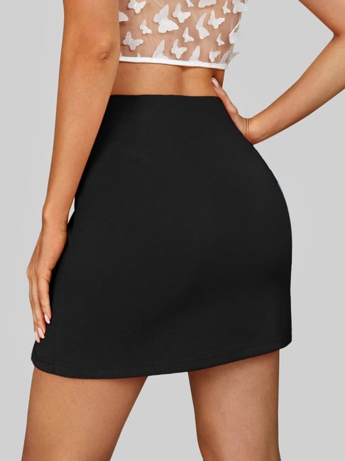 Black Tailored wool pencil skirt | CO | MATCHES UK