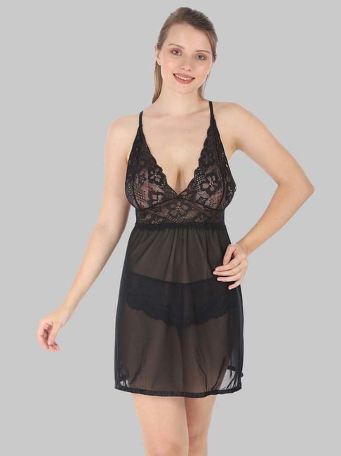 Bikinin Women Babydoll Nightwear Lingerie with Panty Woman Sexy Dress| Sexy  Night Dress| First