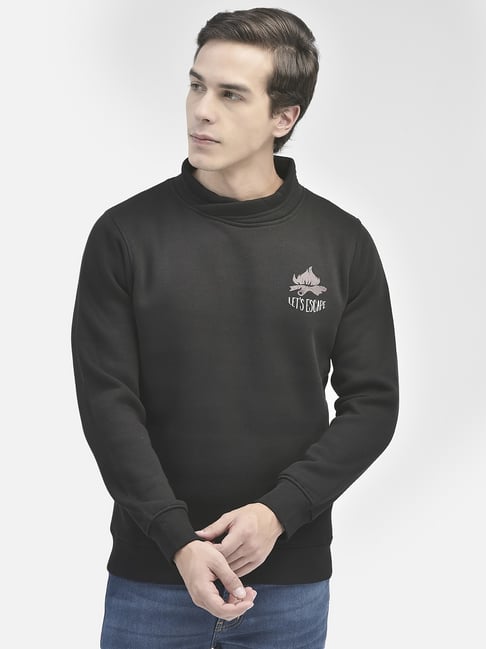 Crimsoune Club Black Regular Fit Printed Sweatshirt-picture-29