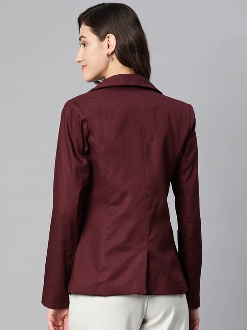 Purple State Maroon Blazer