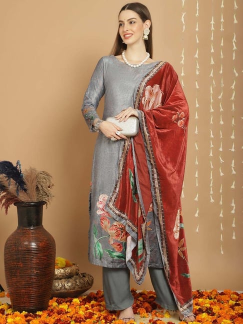 Buy Grey colours sequence work Lehenga Choli & Kurta Wedding Wear Couple  Combo collection