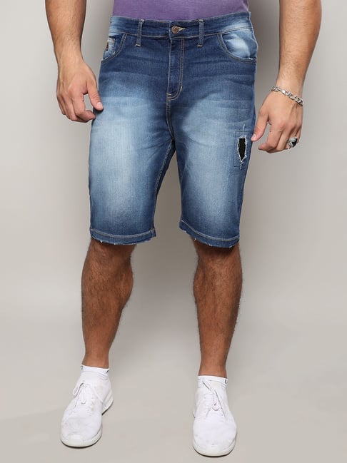 Ripped Shorts Jeans Men Plus Size 48 46 44 42 Cotton Popular Fashion Summer  Half Pants Distressed Denim Boys Male Holes Trousers - AliExpress