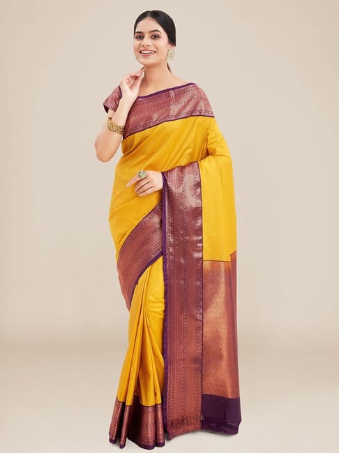 Rust Saree in Weaving Handloom silk - SR24602