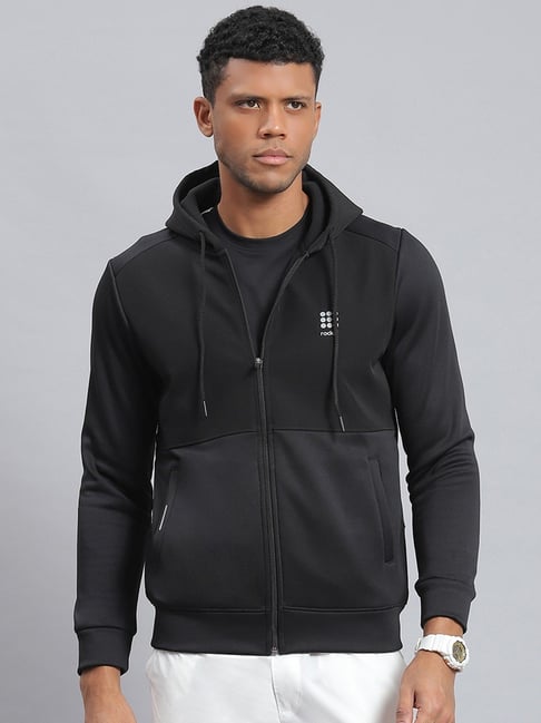 Rock.it Black Regular Fit Hooded Sweatshirt-picture-44