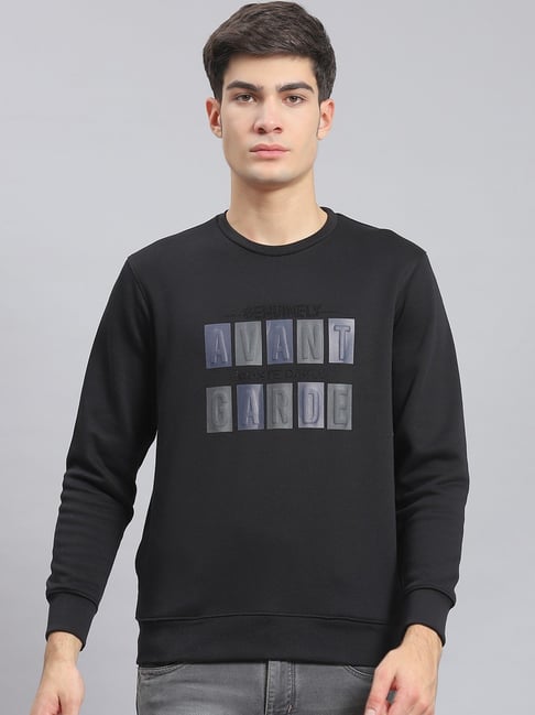 Monte Carlo Black Regular Fit Printed Sweatshirt-picture-11