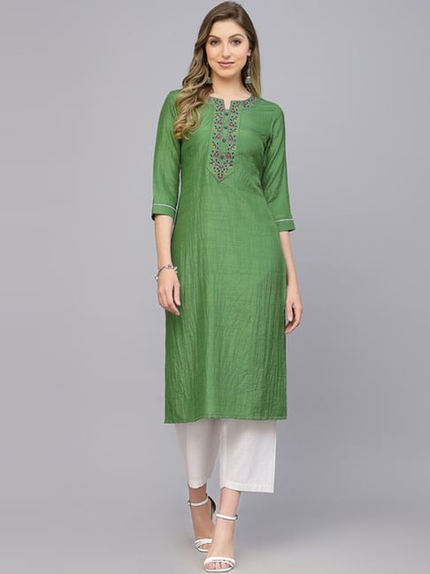 green kurtis