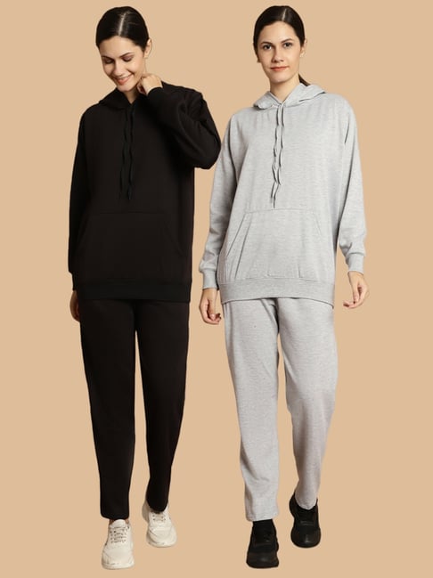 Vimal Jonney Black & Grey Tracksuit - Pack Of 2