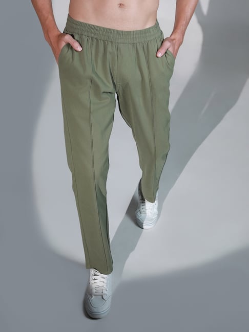 Hubberholme Men Slim Fit Casual Comfortable Stretchable Trouser, Color -  Green, Size - 30, (Model Name: 8027-30) : Amazon.in: Fashion