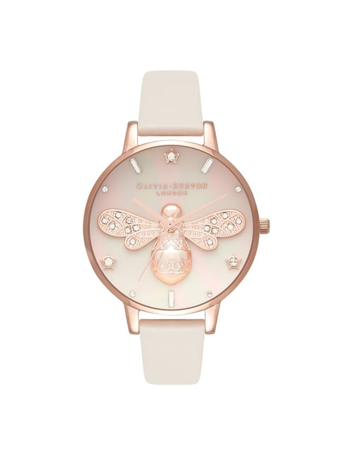 Olivia Burton 3D Bee Black Dial & Rose Gold Watch - Watches from Bradbury's  The Jewellers UK