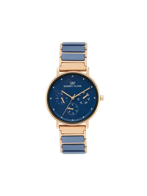 Lids Lewis & Clark College Pioneers Fossil Women's Jacqueline Leather Watch  - Navy | Westland Mall