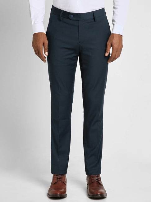 Buy PETER ENGLAND Mens Super Slim Fit 5 Pocket Solid Trousers | Shoppers  Stop