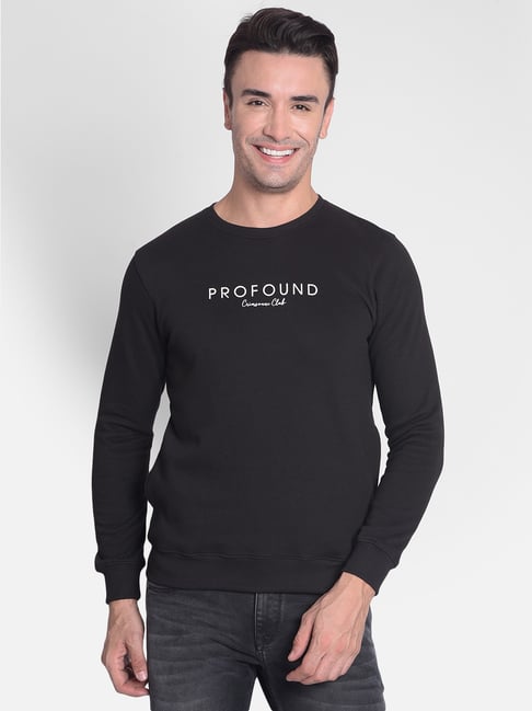 Crimsoune Club Black Regular Fit Printed Sweatshirt-picture-26