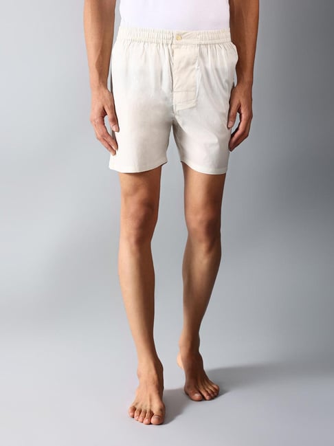 Fabindia Off White Comfort Fit Boxer Shorts-picture-26