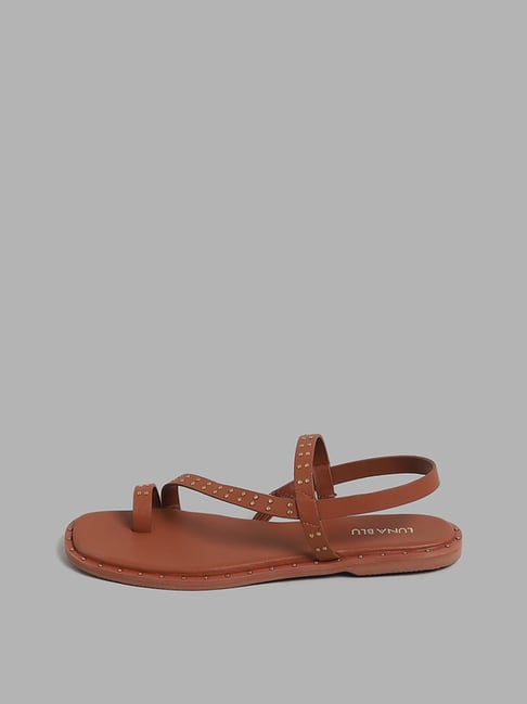 SERVILLE Strappy Sandal in Tan - Edward Meller