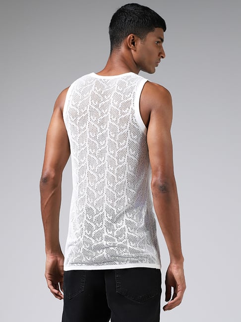 White clearance lace vest