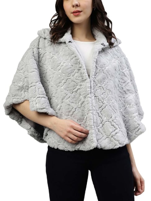 Elle Grey Self Pattern Jacket-picture-19