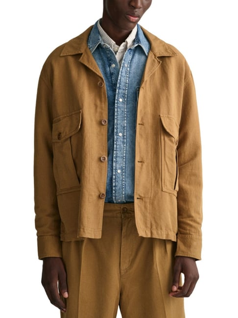 Gant Beige Relaxed Fit Jacket-picture-30