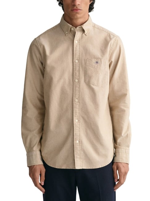 Gant Beige Regular Fit Shirt-image-28