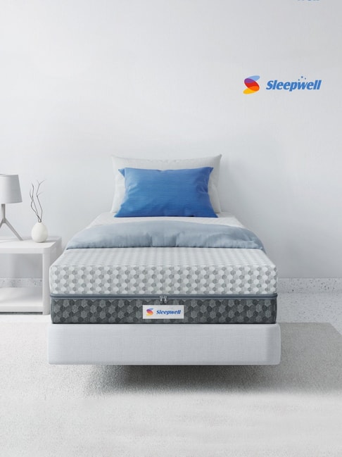 Sleepwell Dual Pro Grey Foam Triple Layered Anti Sag Single Mattress