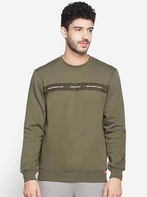 Wildcraft Dark Olive Regular Fit Print Sweatshirt-picture-47