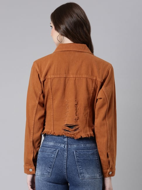 Buy Tokyo Talkies Denim Crop Jacket for Women Online at Rs.759 - Ketch