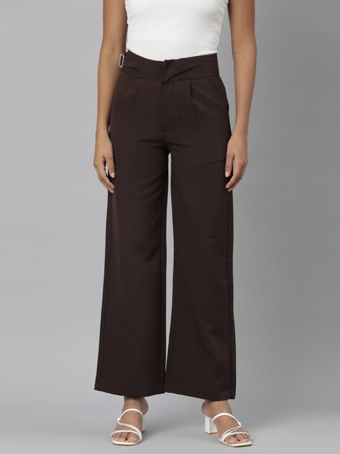 Busy Brown Smart Ladies Trousers | eBay